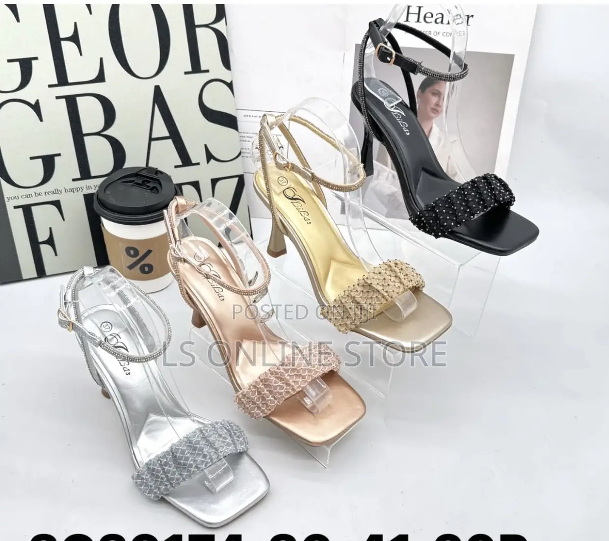 Ankle Strap With Rhinestone