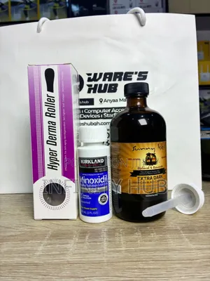 Kirkland Minoxidil ,Derma Roller and Castar Oil Large Size