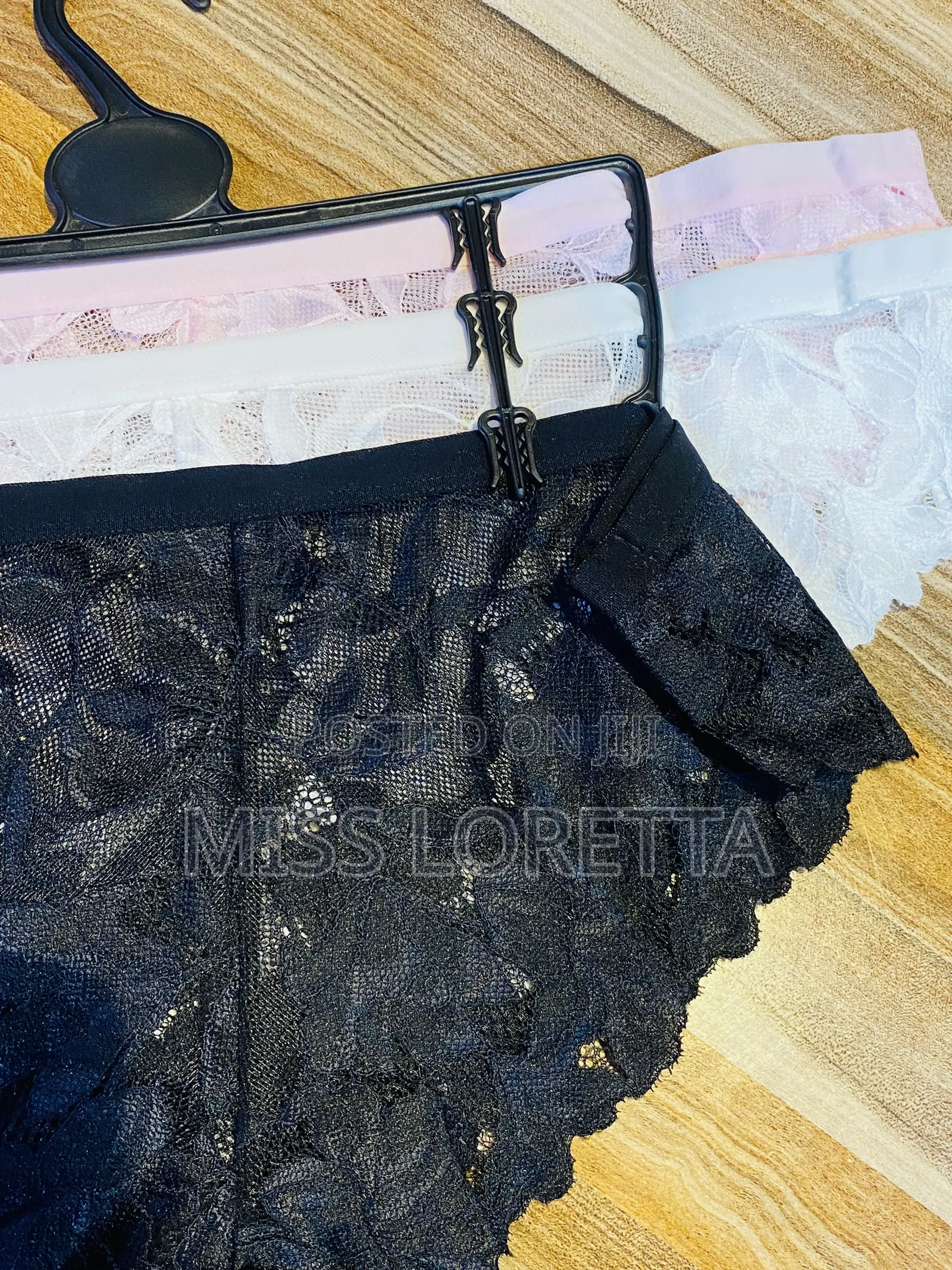 Leafy Print Lace Panty Set - 3pk