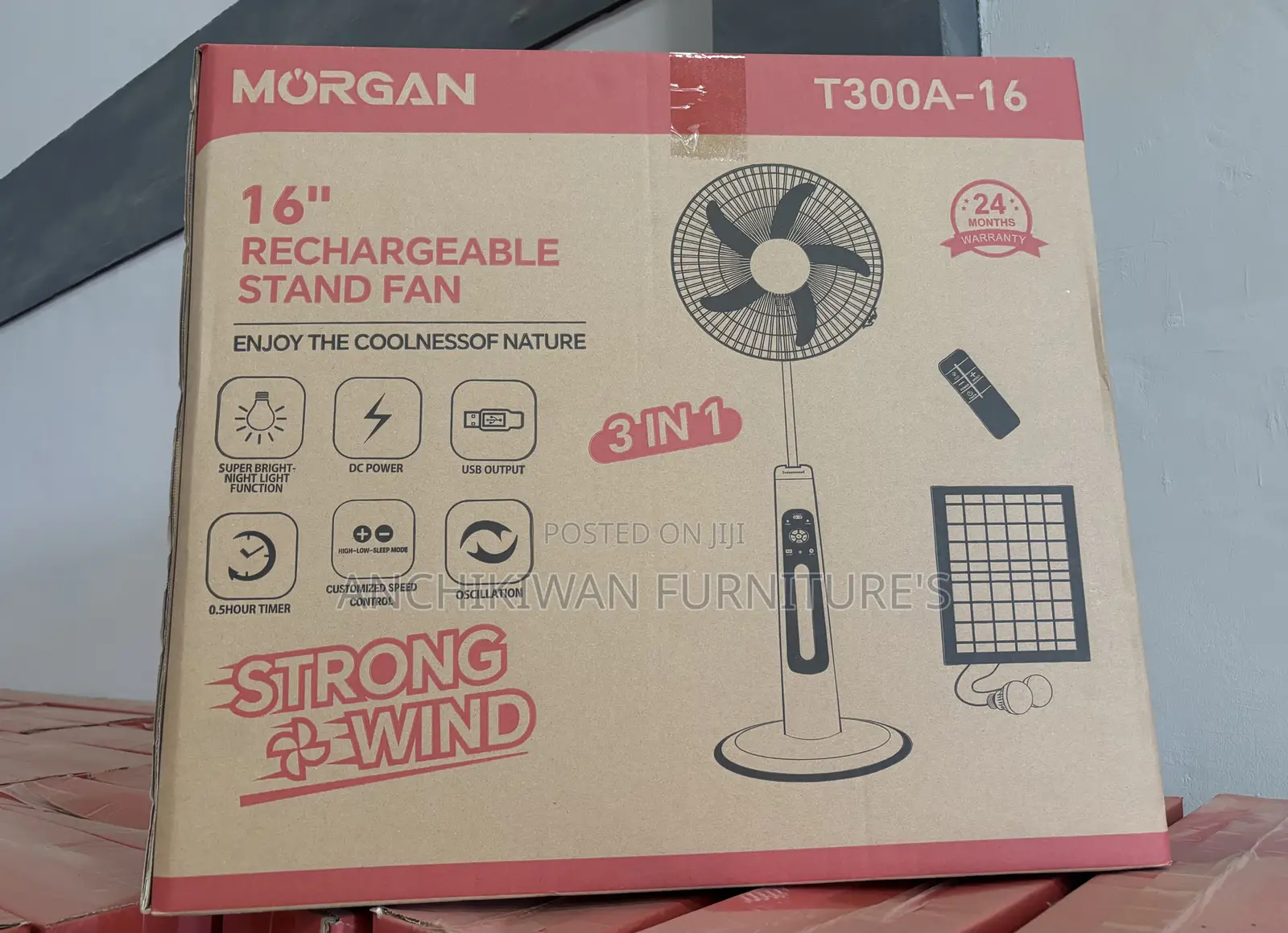 Recheagerble/Solar Standard Fan (Cash on Delivery)