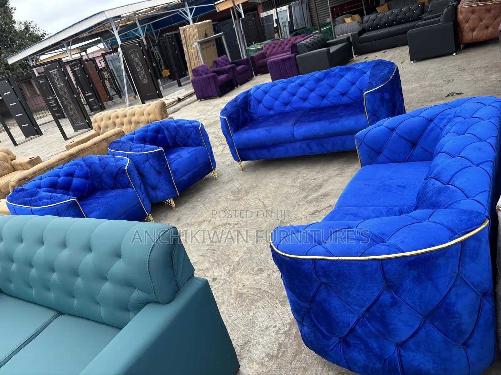 Bluedeye Tufted Sofa Sets ( Cash on Delivery)