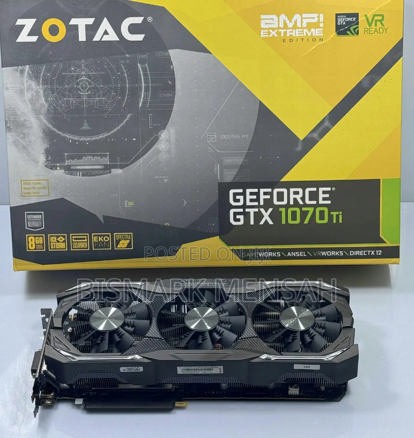Zotac GTX 1070 Ti 8gb Amp Extreme Edition