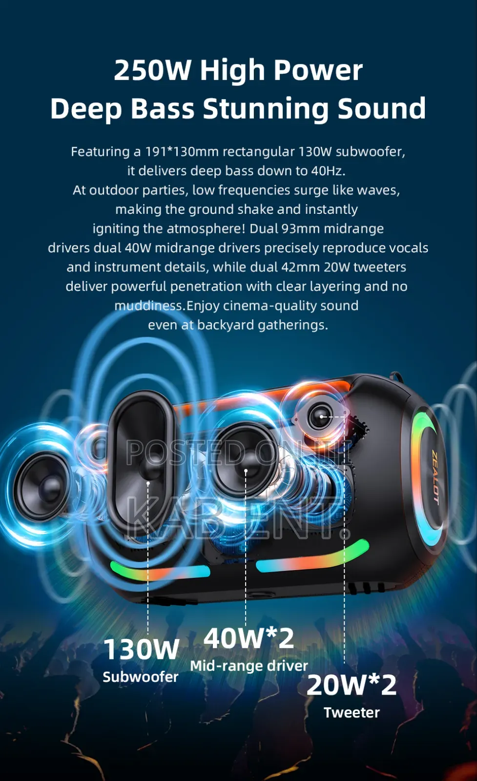 Zealot Massive Bass Speaker (Z-E41)