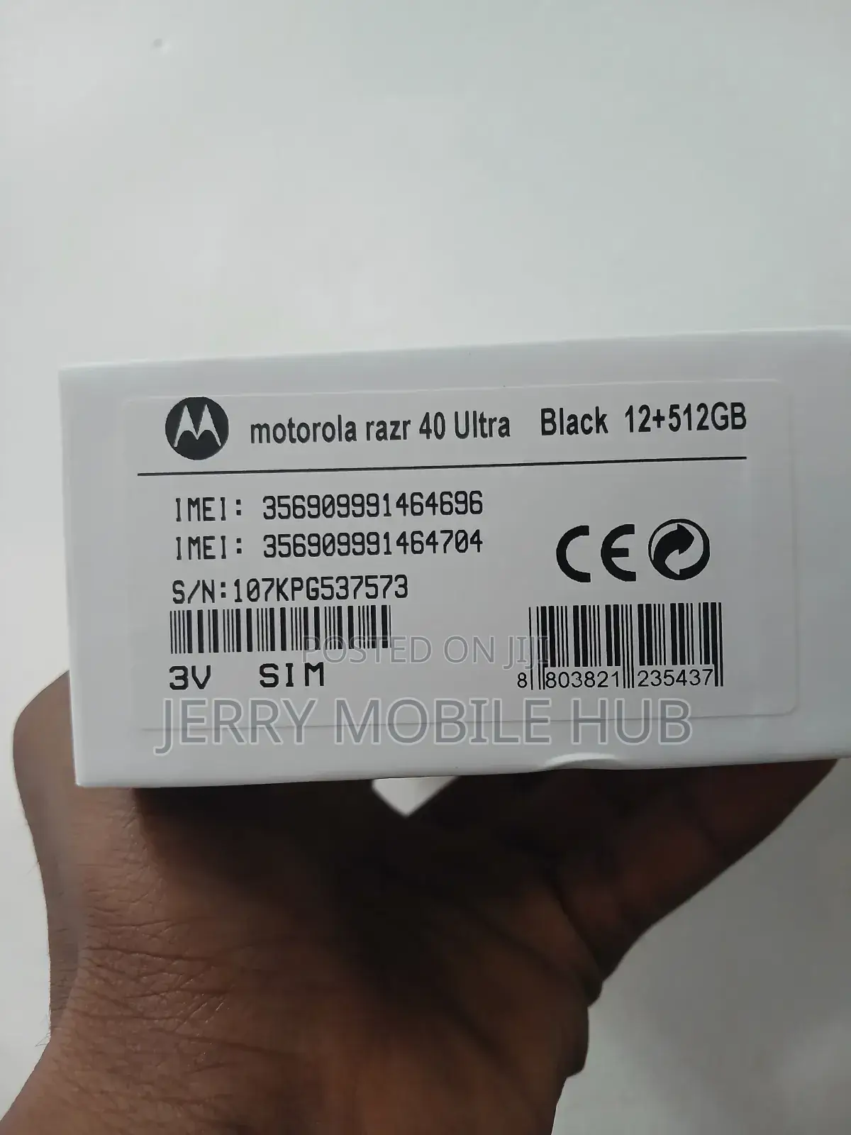 New Motorola Razr 40 Ultra 512 GB Black
