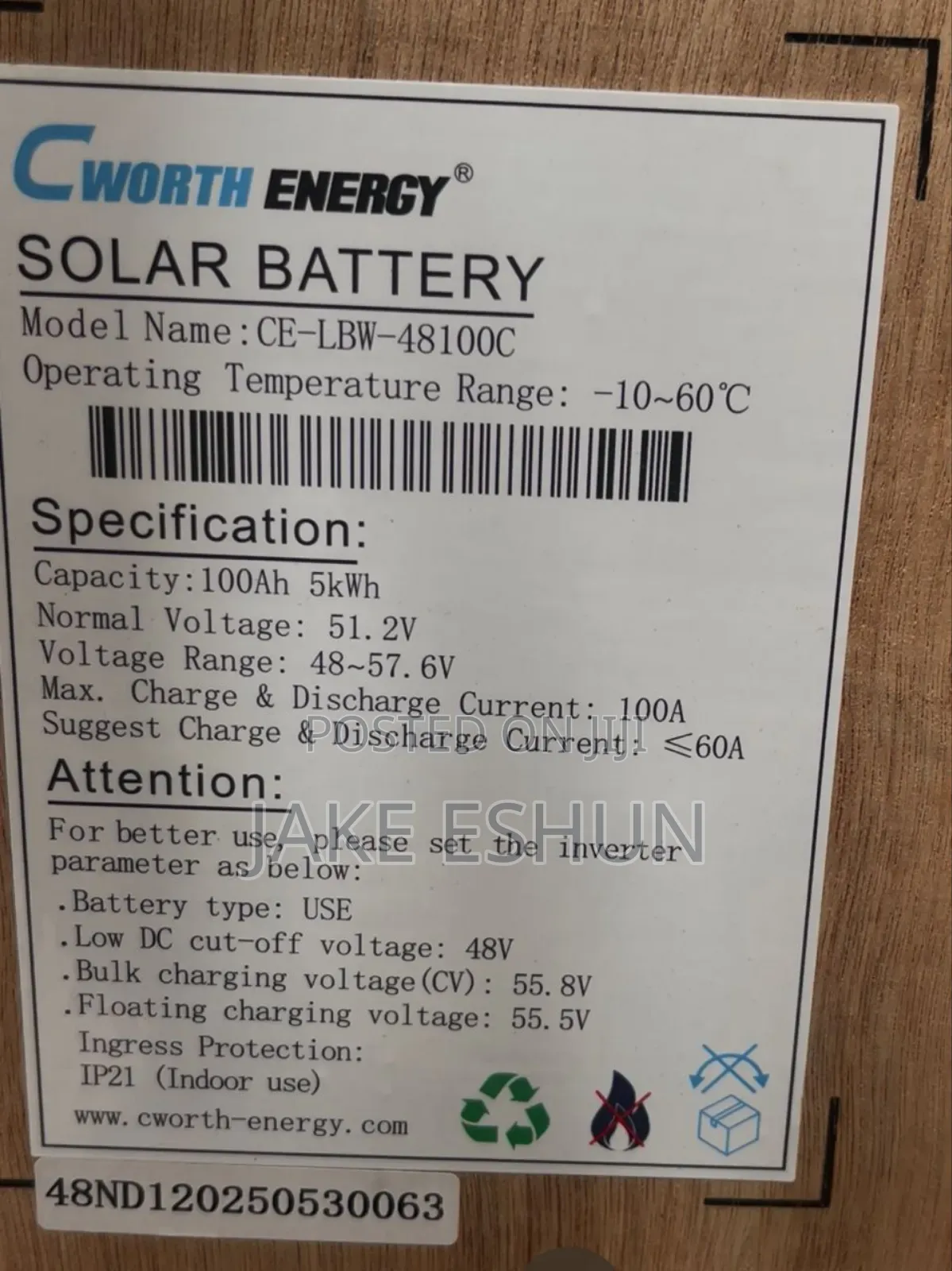 48v 100ah Lithium Battery