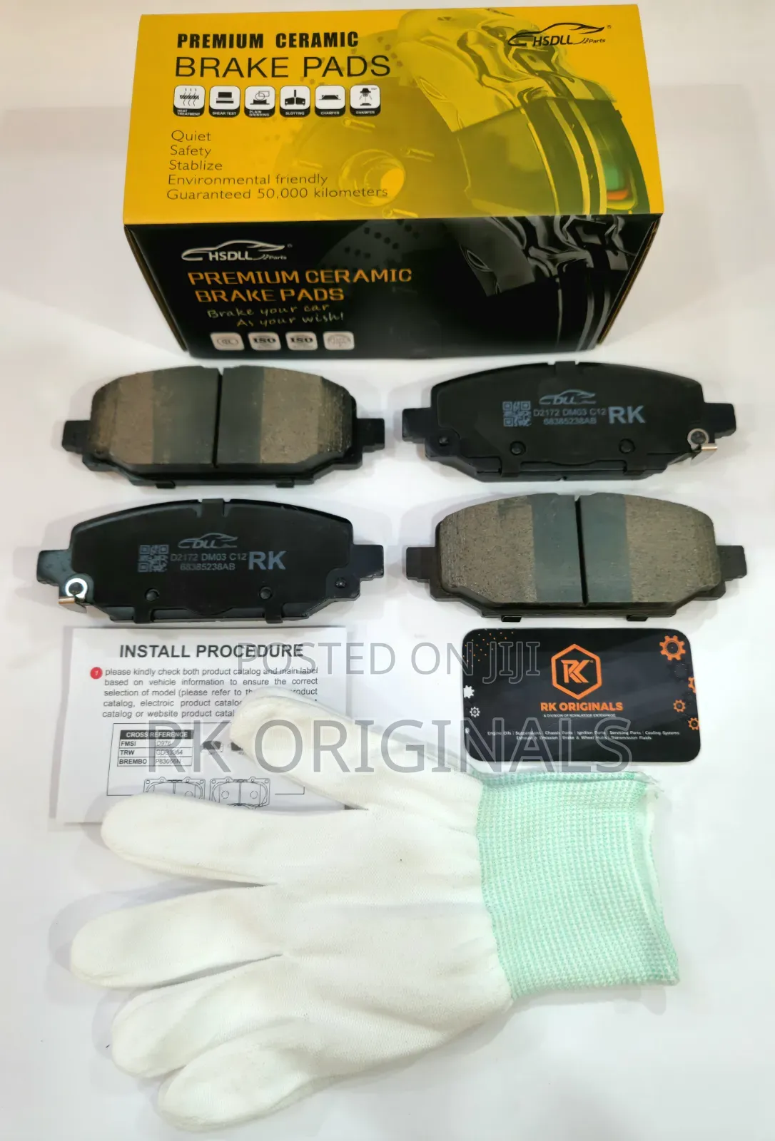 Grand Cherokee/Wrangler 21-24 Ceramic Back Brake Pad From Korea