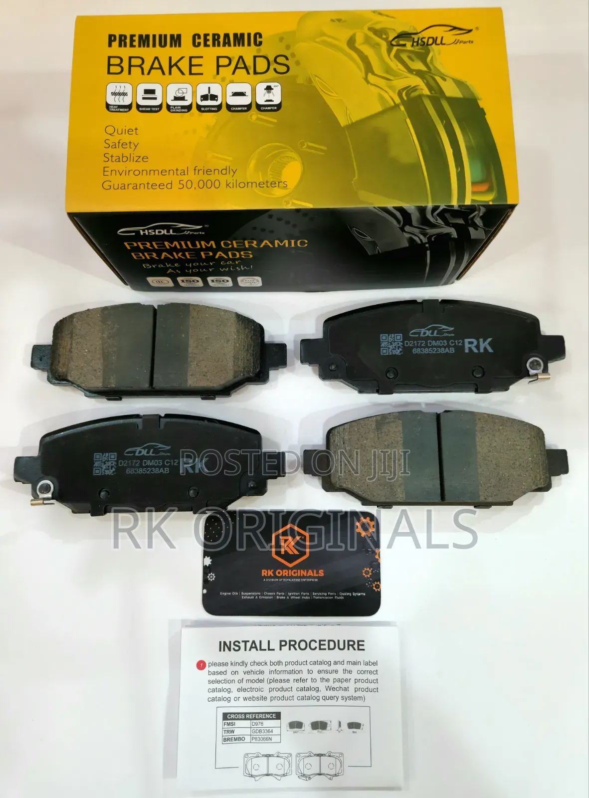 Grand Cherokee/Wrangler 21-24 Ceramic Back Brake Pad From Korea