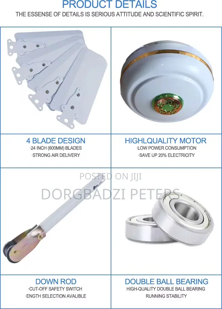 24inches Energy Efficient Short Blade Ceiling Fan