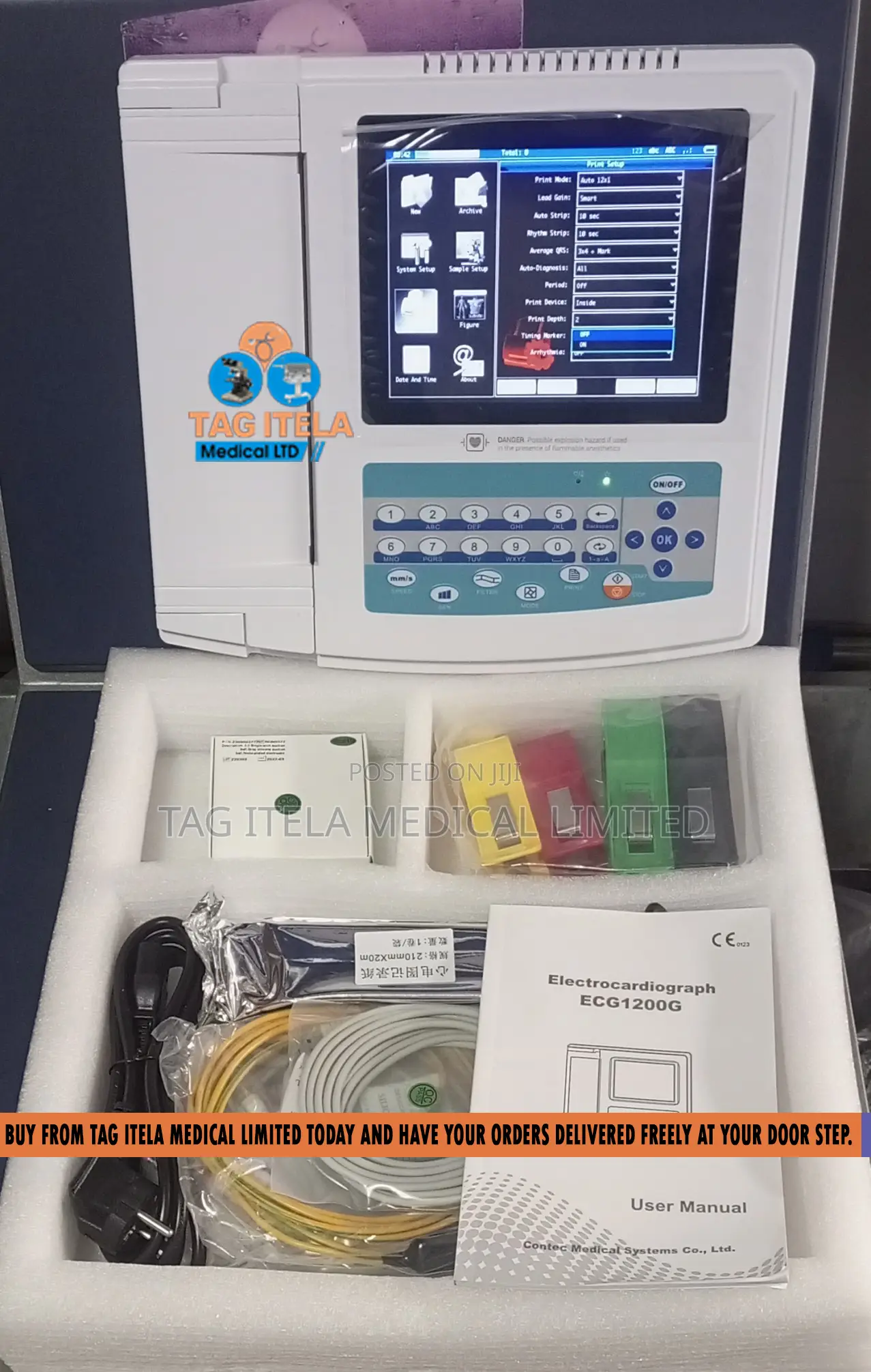 Ecg Machine (Channel 12 Full Screen)