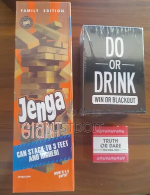 Jenga + Truth or Dare +Do or Drink