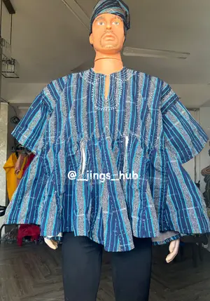 Blue Strip Smock