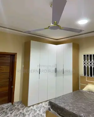 Modern Bedroom Set : Queen Size Bed + 4in1 Wardrobe + Led Dresser Set
