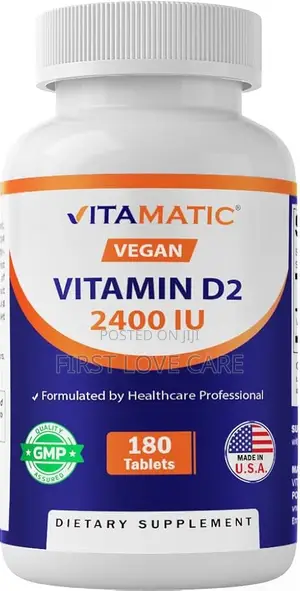 Vitamatic Vitamin D2 2400iu (180tablets)