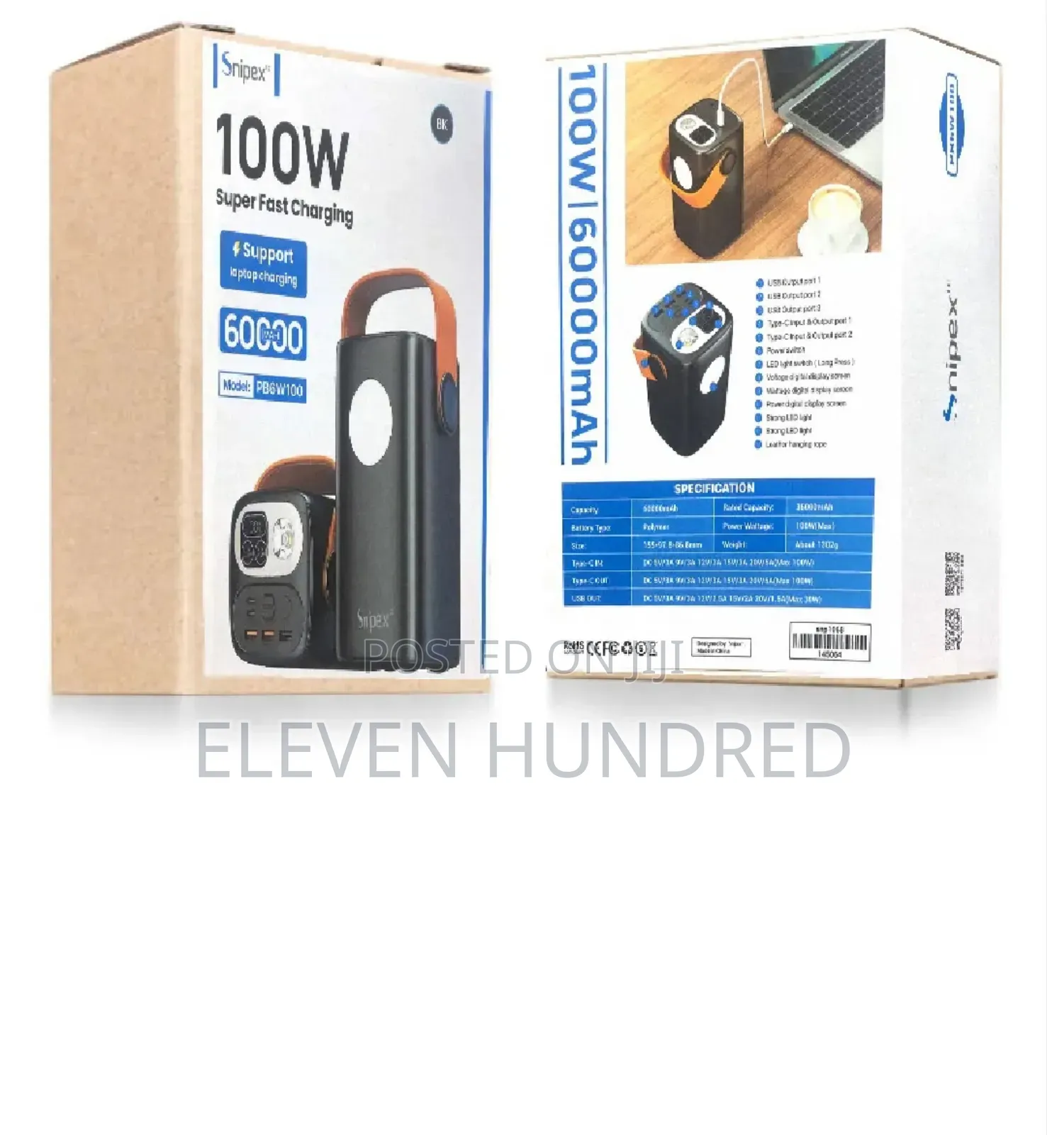 Power Bank (60000mah) for Laptops