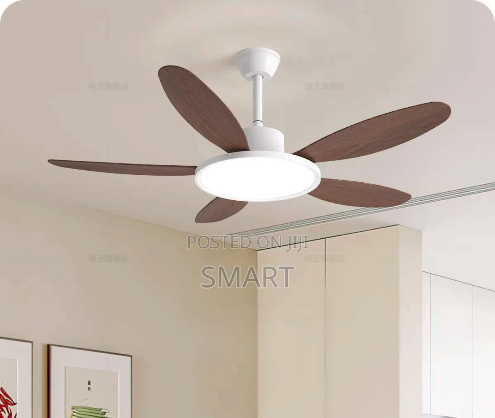 Modern Quality Led Ceiling Fanlight. 5 Blade