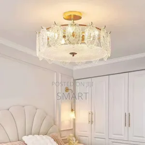Modern Golden Led Chandelier. 3 Color Changeable