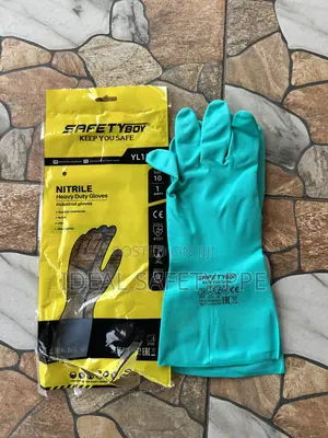 Rubber Cleaning Gloves Also Called Household Chemical Resistant Gloves