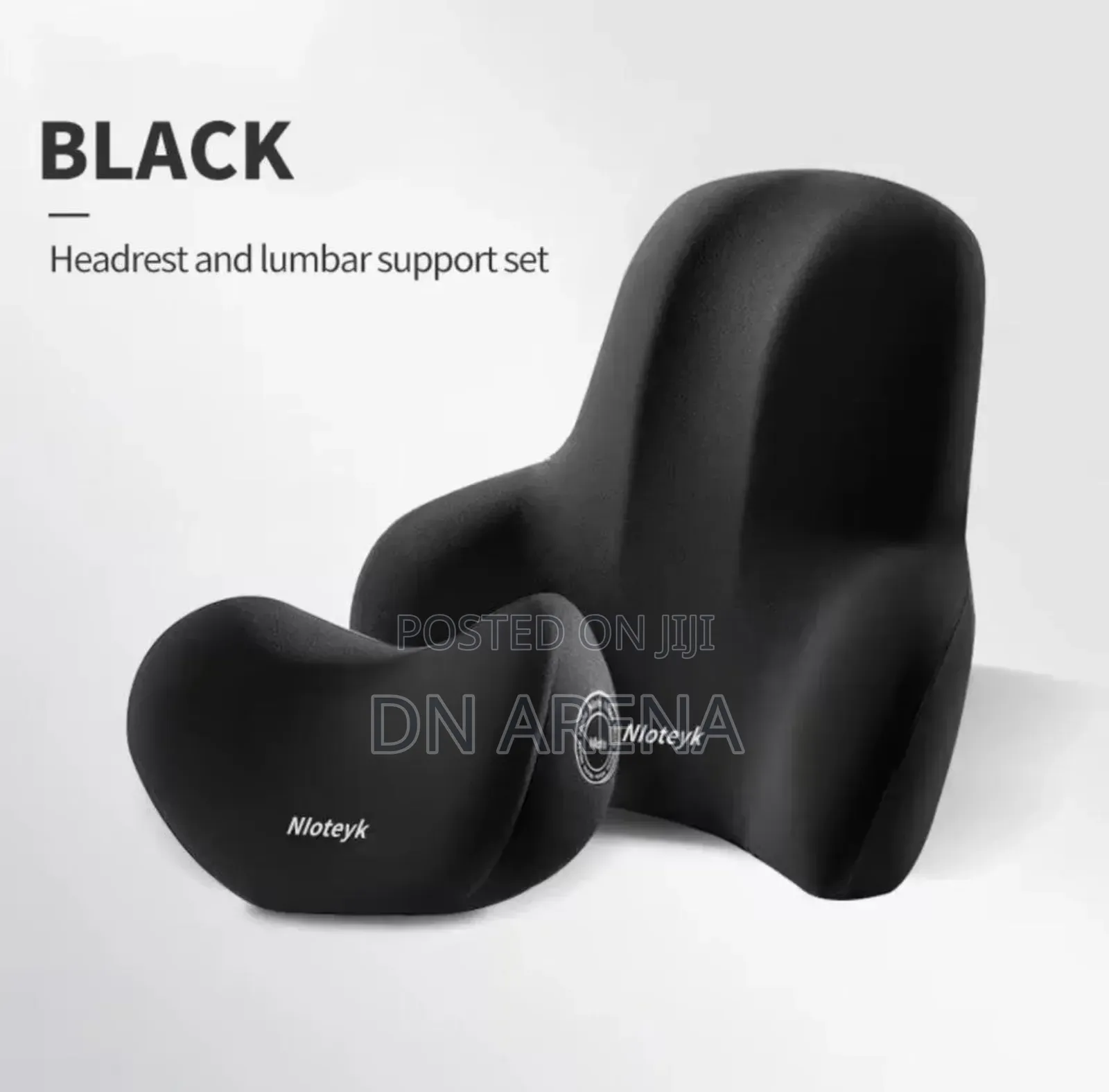 Car Headrest and Lumber Support Combo Set