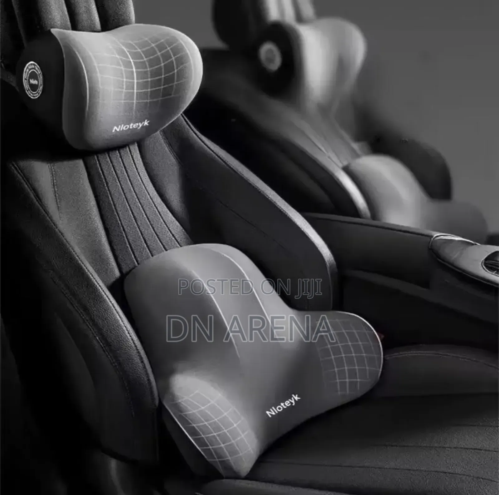 Car Headrest and Lumber Support Combo Set