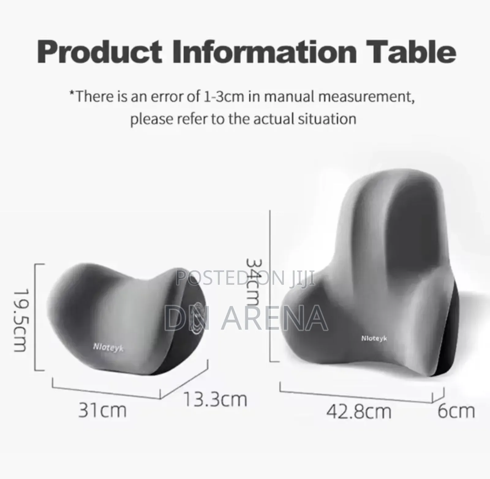 Car Headrest and Lumber Support Combo Set