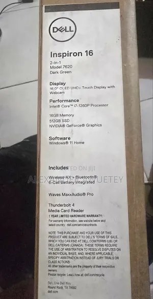Laptop Dell Inspiron 16 7630 16GB Intel Core i7 SSD 512GB