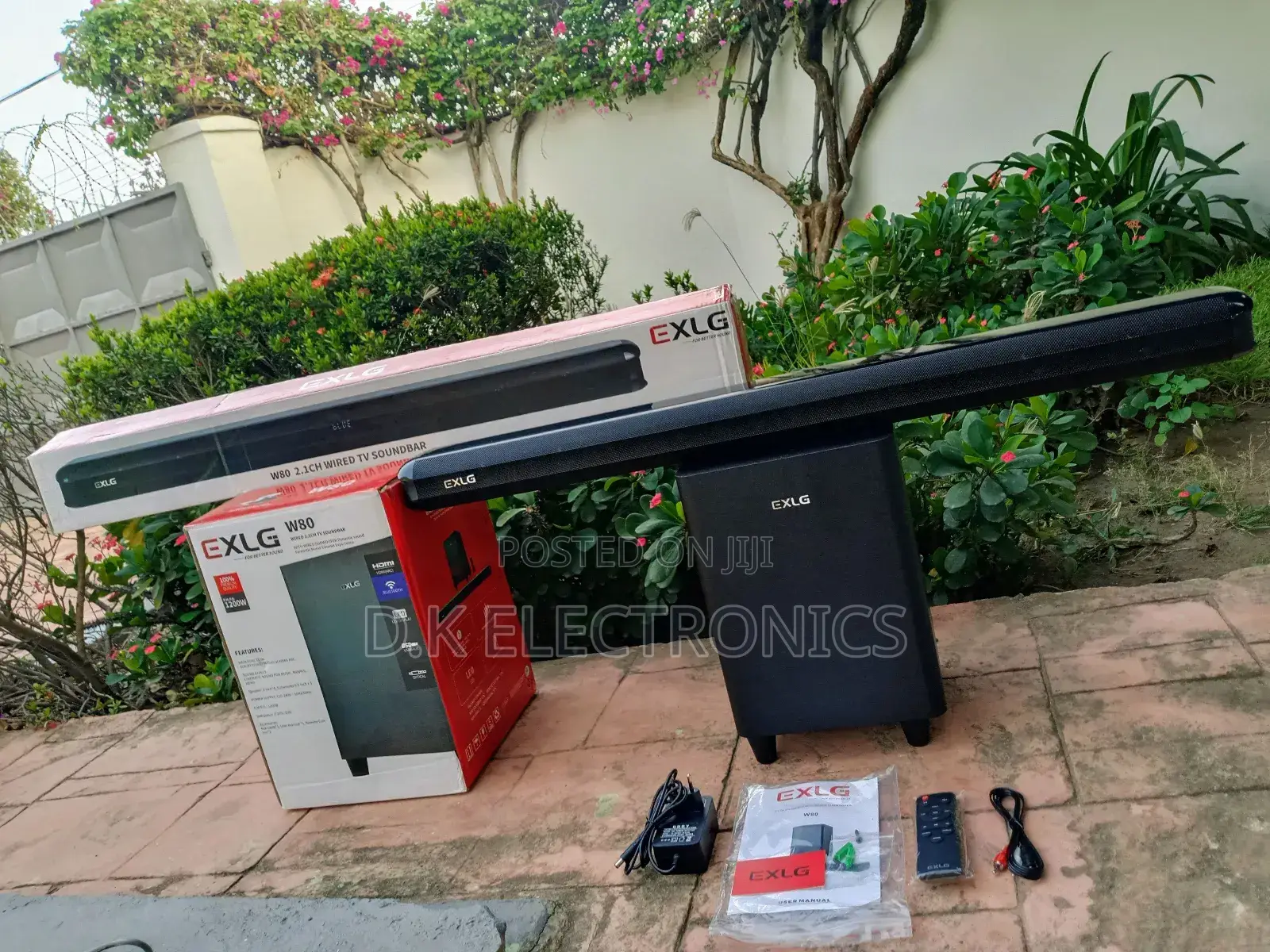 New 2026 Exlg W80 Cable Deep Bass TV Soundbar