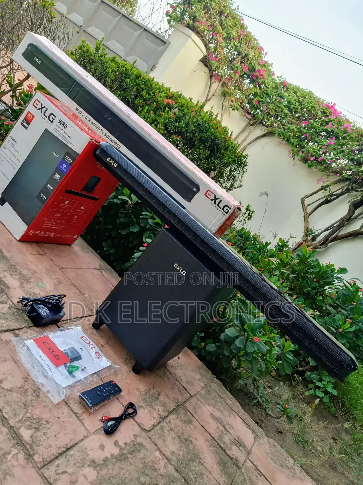 New 2026 Exlg W80 Cable Deep Bass TV Soundbar