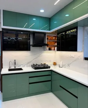 Gloss Modular Kitchen Cabinet