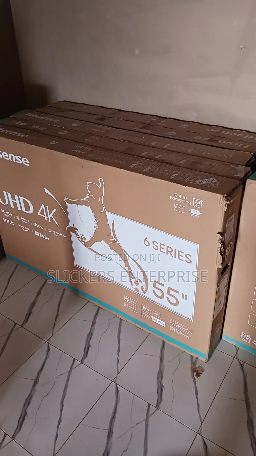 55" Hisense Uhd 6 Series Tv.