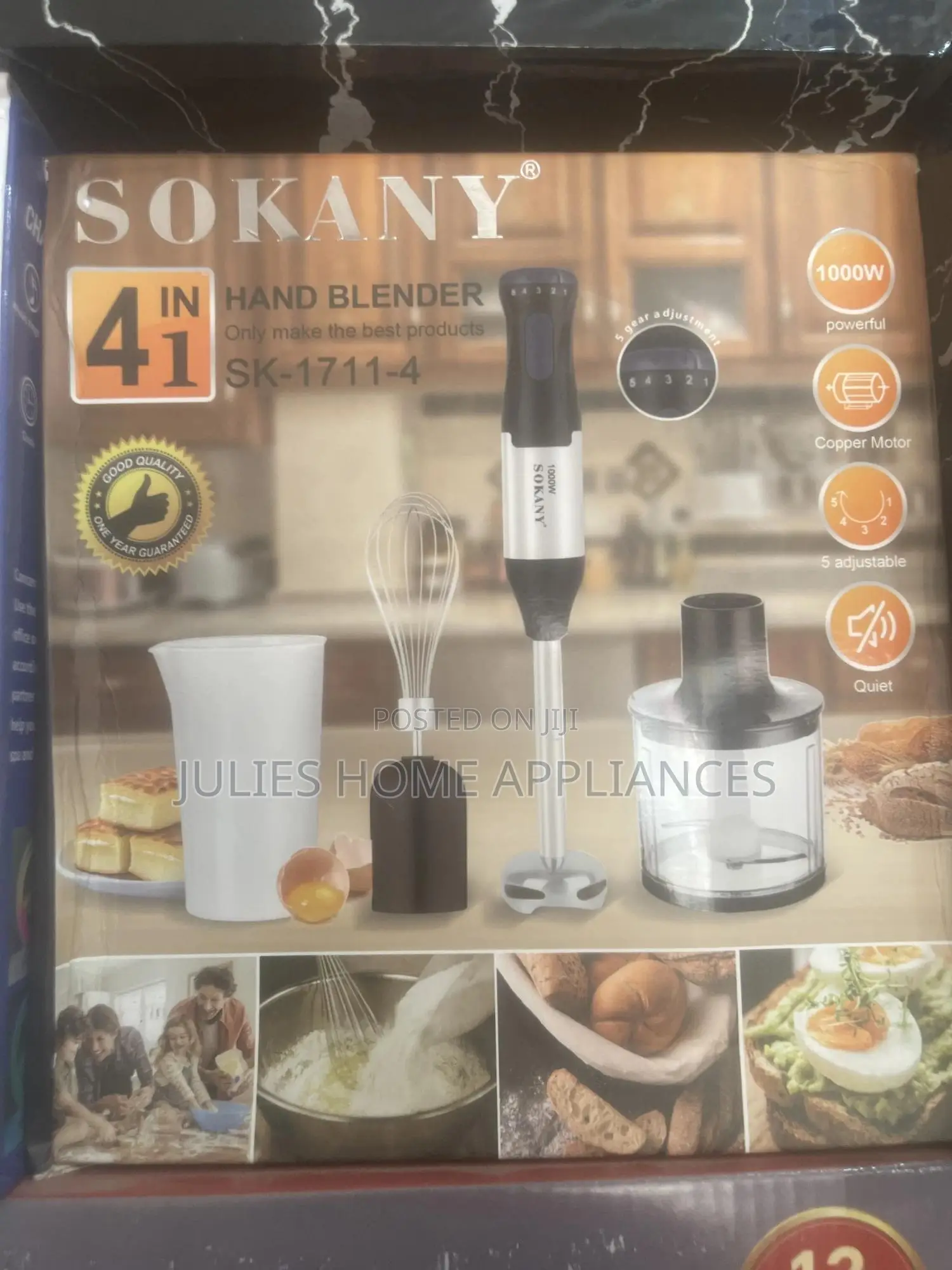 Sokany 4in Pure Copper Hand Blender 10000)Watts