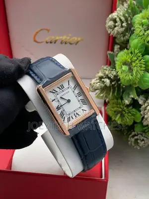 Cartier Slim Leather Men Vintage Watch