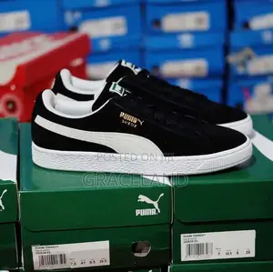This Is Original Puma Suede All Black Sneaker Available Stock
