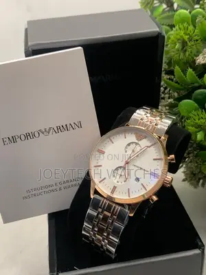 Emporio Armani Stainless Steel Chronograph Watch