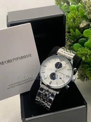 Emporio Armani Stainless Steel Chronograph Watch