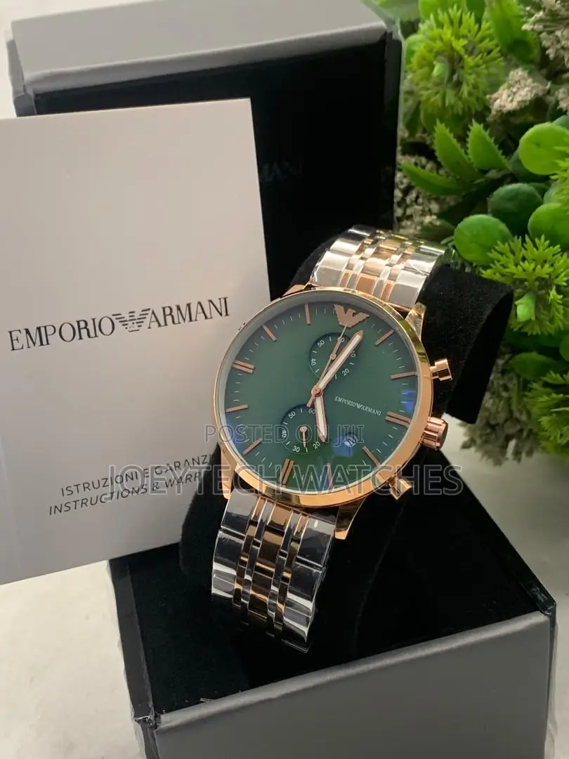 Emporio Armani Stainless Steel Chronograph Watch