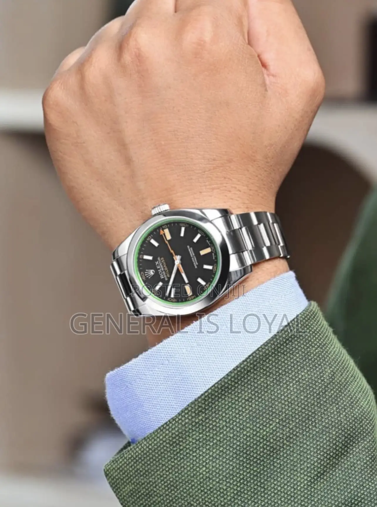 Rolex Milgauss Green Sapphire Crystal and Orange