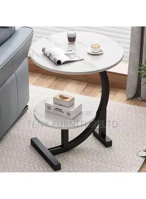 Side Table (2 Tier White and Black)Color