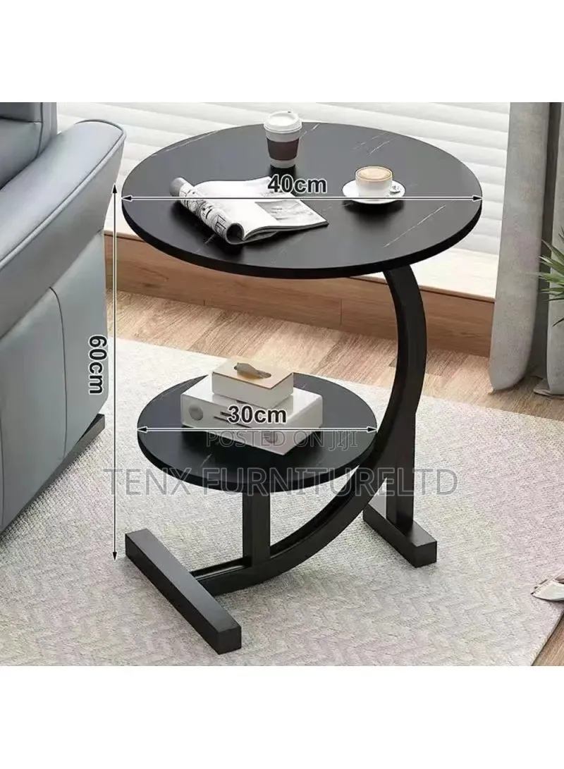 Side/End Table (Black on Black)