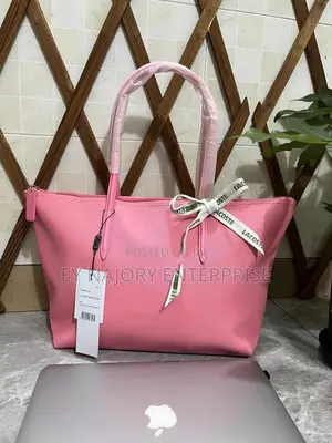 Pink Lacoste Tote Bag| Spacious Durable