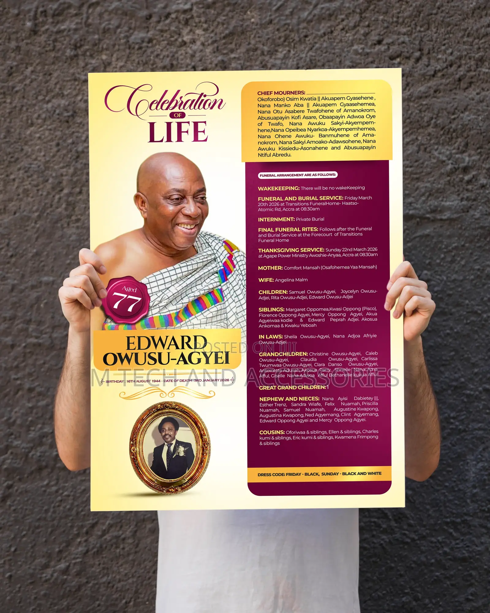 Funeral Posters Brochures Designer
