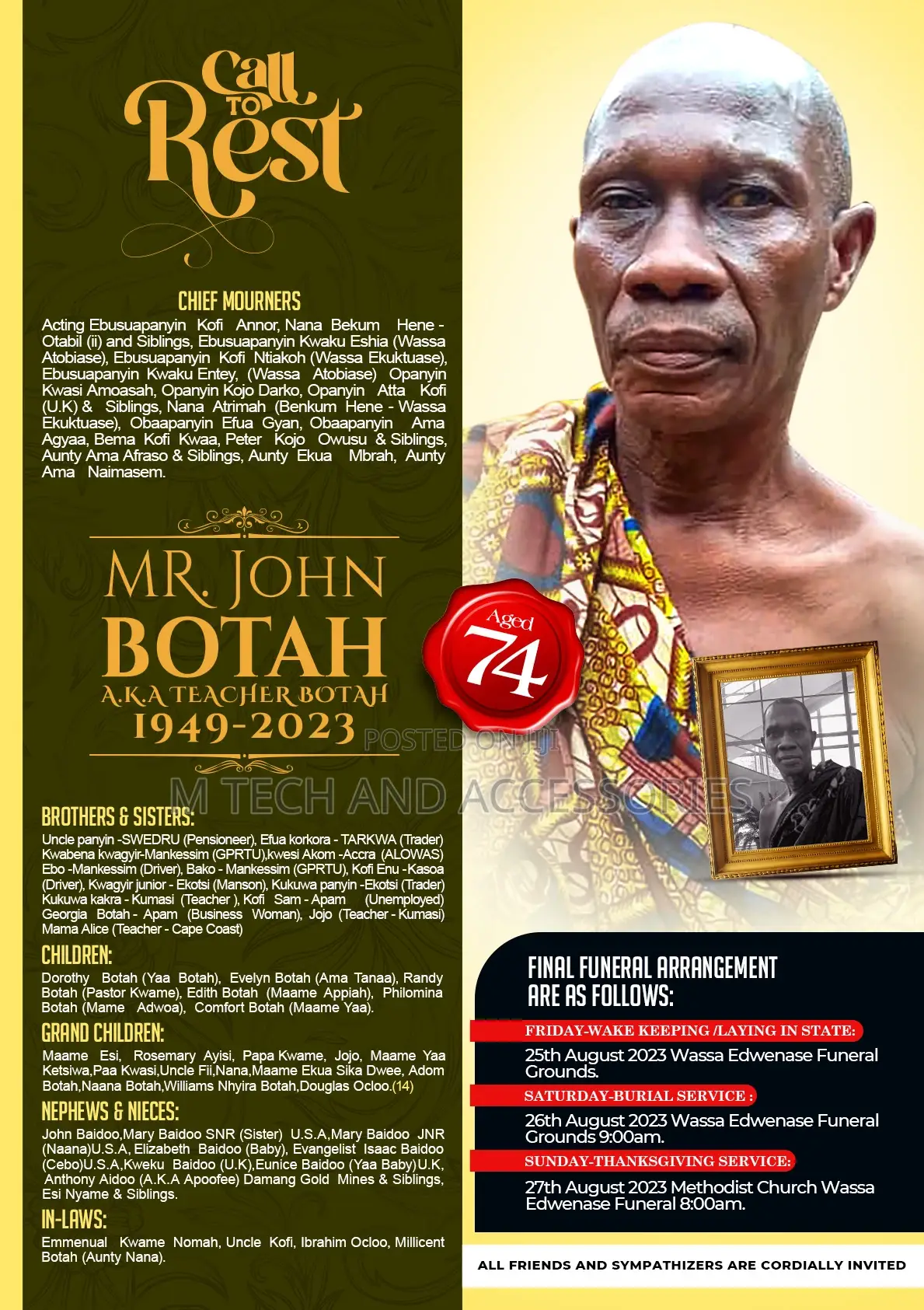 Funeral Posters Brochures Designer