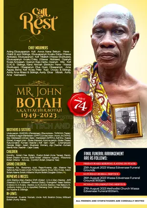 Funeral Posters Brochures Designer