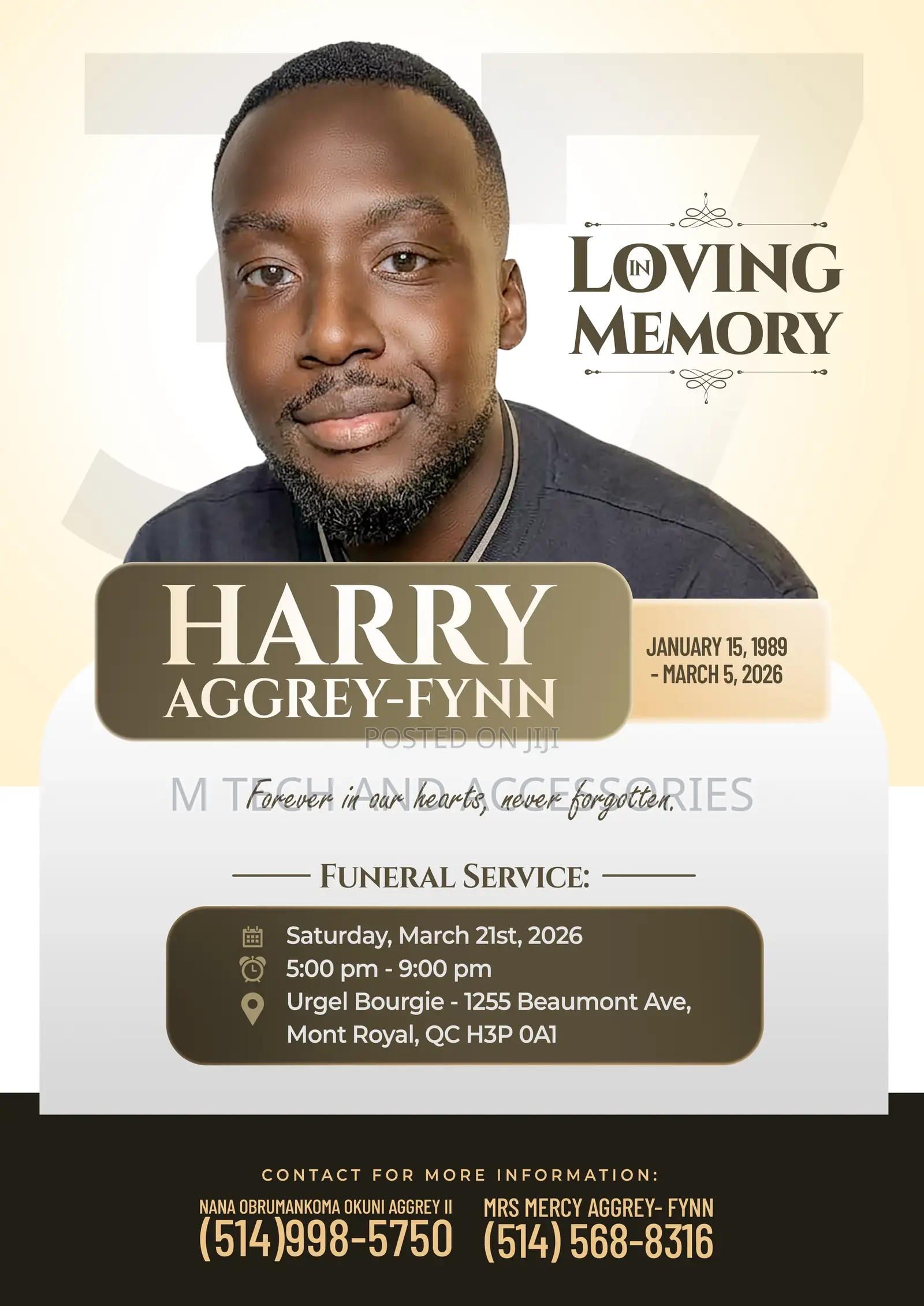 Funeral Posters Brochures Designer