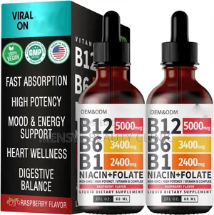 Vitamin B12, B6,B1 for Adults and Kids Nerve Function, and the Heart