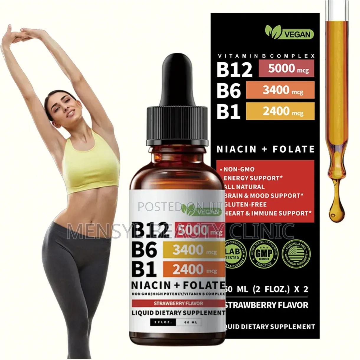 Vitamin B12, B6,B1 for Adults and Kids Nerve Function, and the Heart