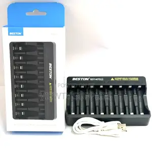 8-slot Battery Charger Aa Aaa Lithium Li-ion Rechargeable Batteries