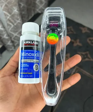 Kirkland Minoxidil Oil and Derma Roller System for Hair Regrowth