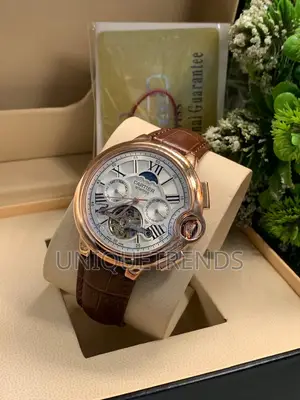 Original Cartier 7aa Automatic Leather Wristwatch