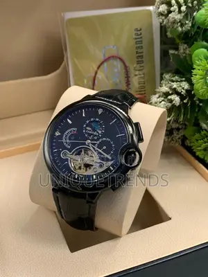 Original Cartier 7aa Automatic Leather Wristwatch