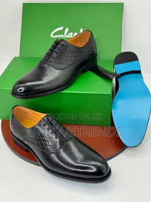 Executive Clarks Leather Oxfords Shoe